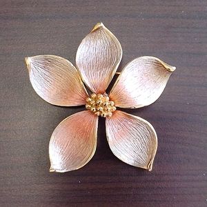Marvella by Monet dogwood pin